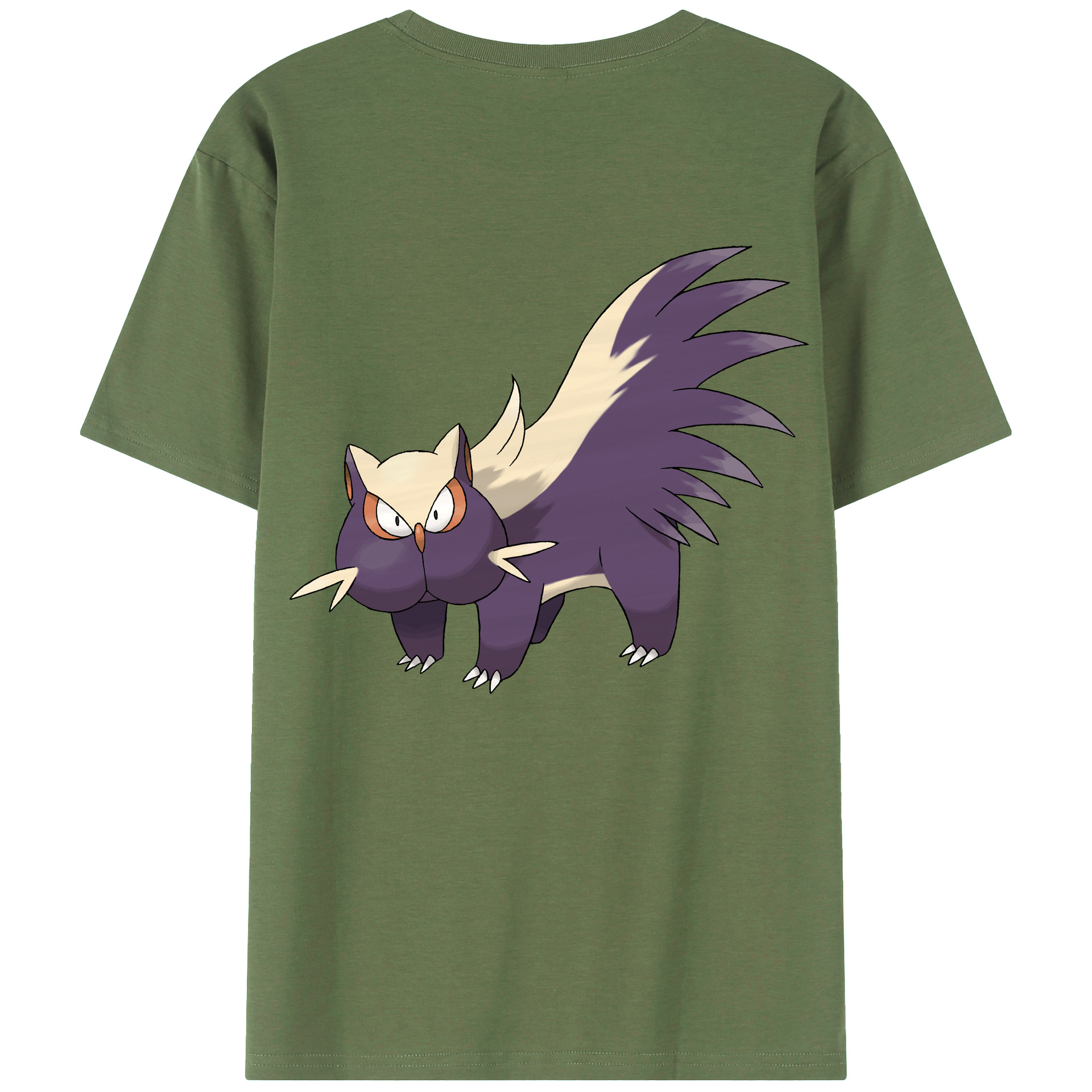 （画像用） ポケットモンスター Pokémon 綿100％ メンズ半袖Tシャツ（バックプリント） 通気性